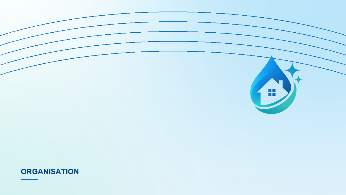 Illustration abstraite aux couleurs de Najem Clean Service